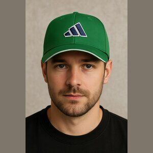 Adidas Men's One Size Green Climalite Adjustable Baseball Cap